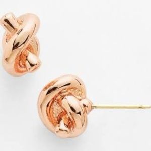 Kate Spade Sailors Knot Mini Stud Gold Earrings